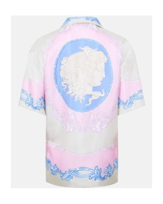 Versace Blue Short Sleeve Shirt