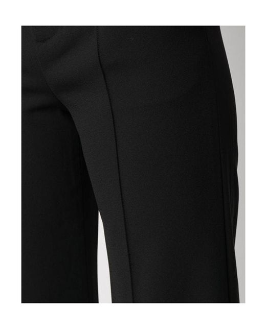 Alice + Olivia Black Wide-Leg Trousers