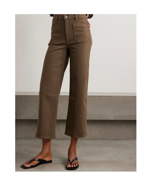 FRAME Brown Casual Pants With Belt Loops