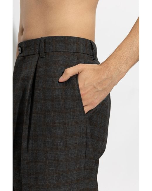 Dries Van Noten Black Casual Trousers With Belt Loops for men