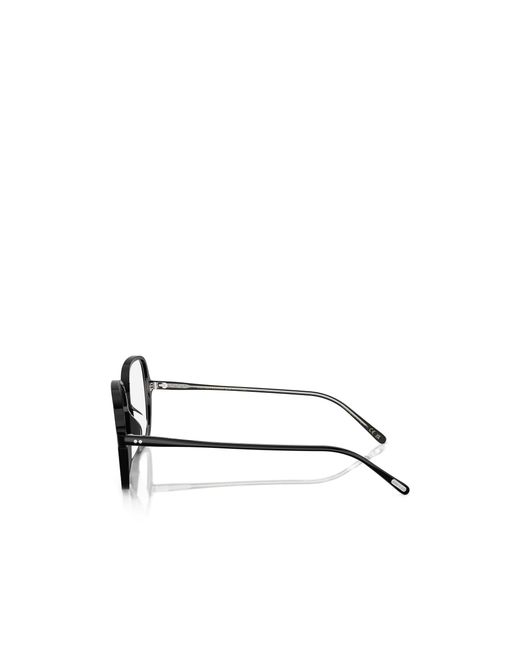 Oliver Peoples White Full-Rimmed Plano Lenses
