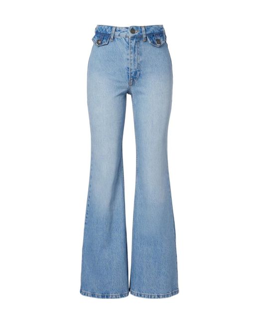 ROTATE BIRGER CHRISTENSEN Blue Flared Jeans