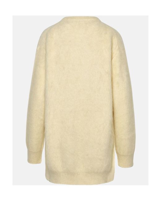 Jil Sander White Crewneck Knitted Jumper