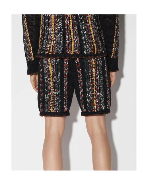 Amiri Black Braided Bandana Shorts for men