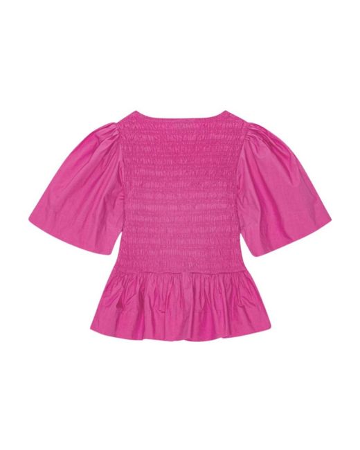 Ganni Pink T-Shirts And Polos