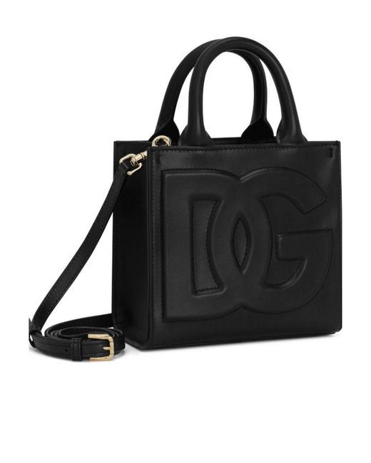 Dolce & Gabbana Black Dg Daily Open Top Tote Bag