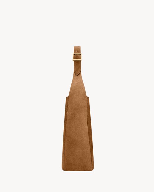 Saint Laurent Brown Open Shoulder Bag