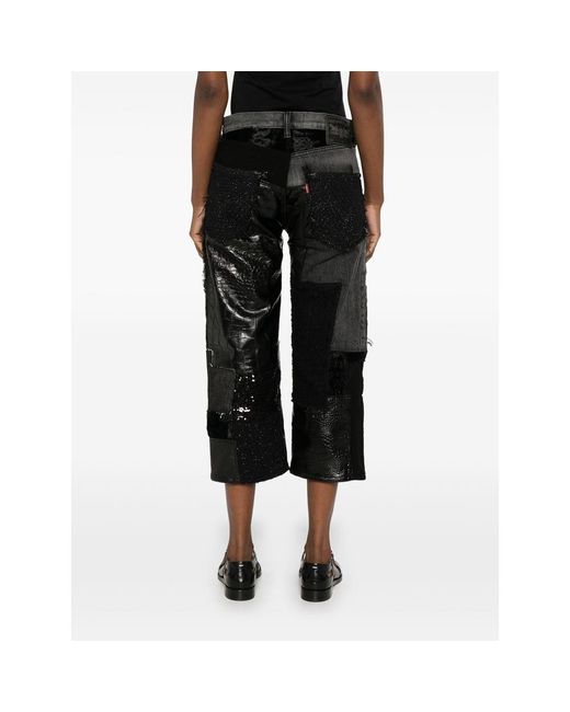 Junya Watanabe Gray X Levi'S Patchwork Jeans