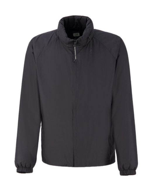 C P Company Blue The Metropolis Series Pertex Concealable Hood Jacket for men