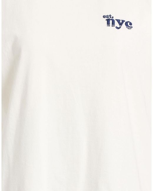 Rag & Bone White Minimalist Solid Color T-Shirt