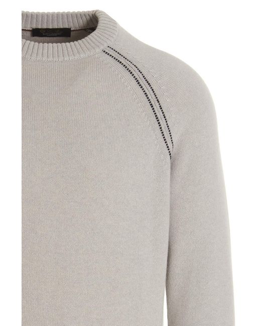 Loro Piana Gray Long-Sleeve Cashmere Jumper for men