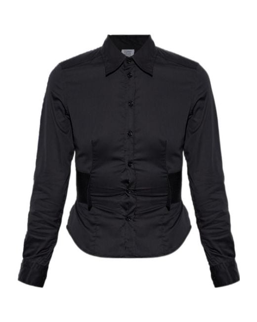 Vetements Blue Waist-Cinching Shirt