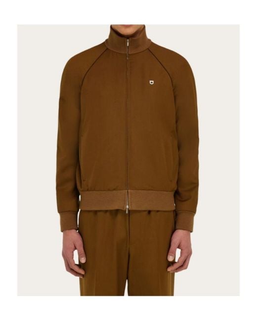 Ferragamo Brown Sports Blouson for men