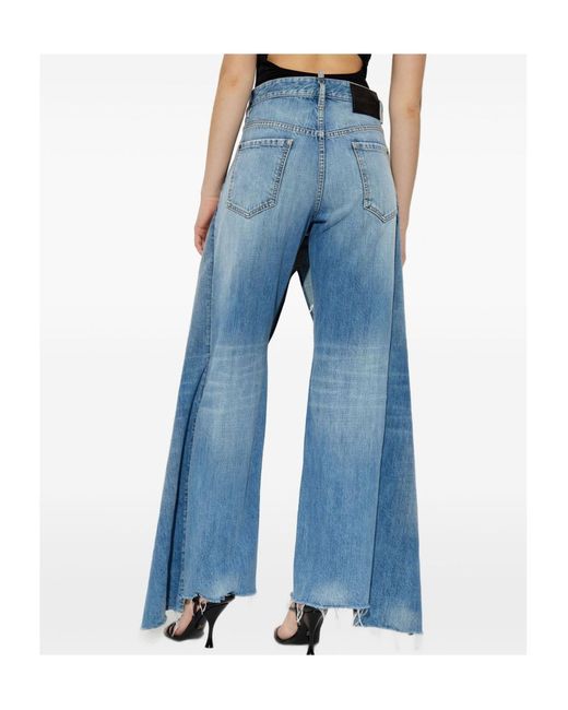 DSquared² Blue X Bettter Sash Detailed Frayed Jeans