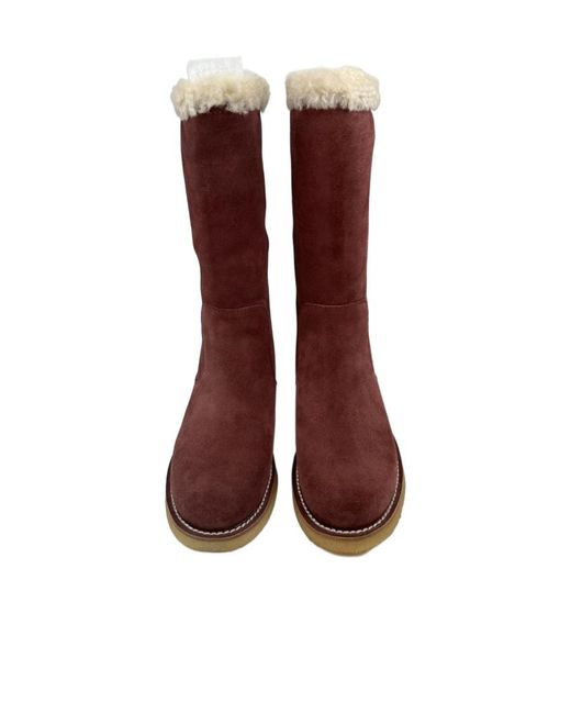 Bally Red Logo Boots