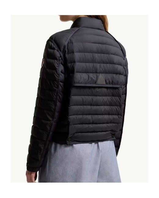Moncler Blue Grenoble Madulains Logo Patch Quilted Jacket