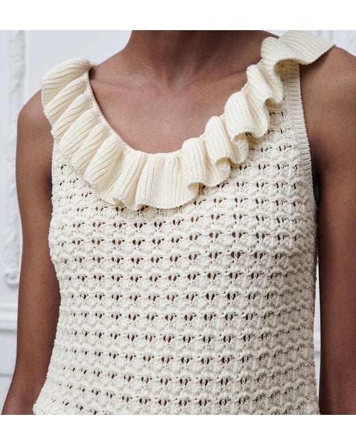 Dior White Iviera Fitted Sweater Vest