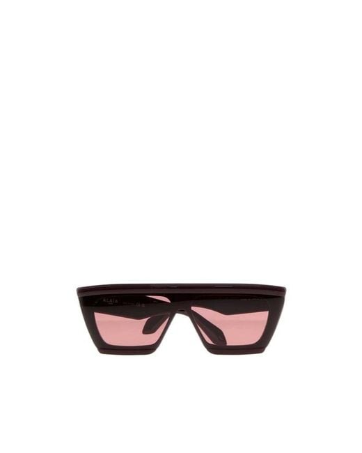 Alaïa White Oversized Sunglasses
