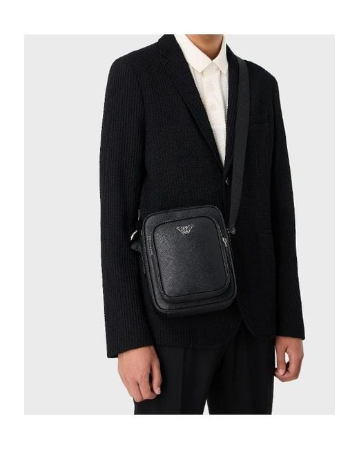 Emporio Armani Black Sustainability Collection Bag for men