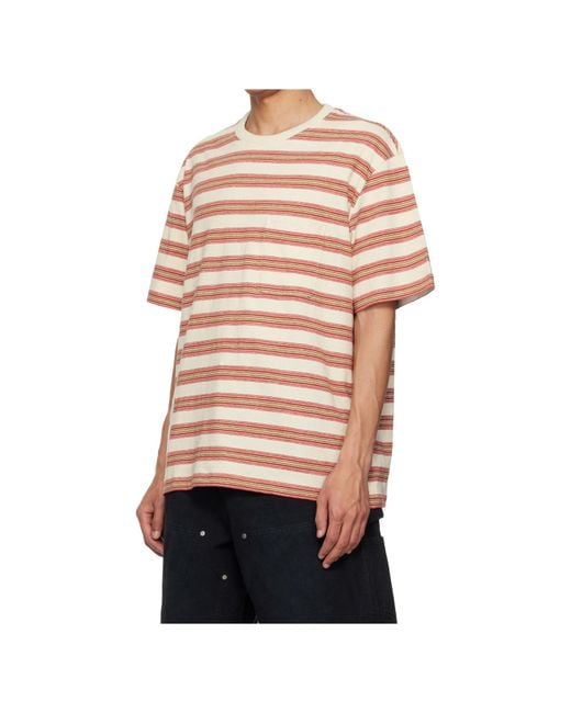Wooyoungmi Black Striped Logo-Patch T-Shirt for men