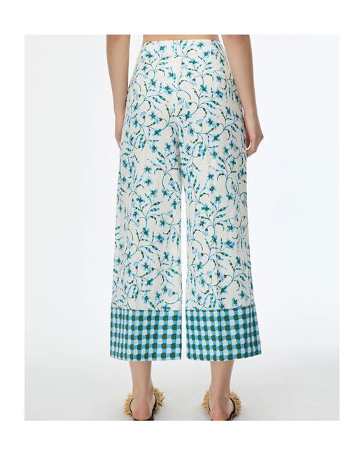 iBlues Blue Wide-Leg Casual Pants