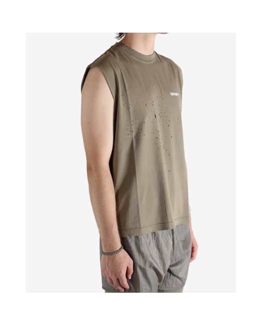 Satisfy Multicolor Mothtech Muscle Tee for men
