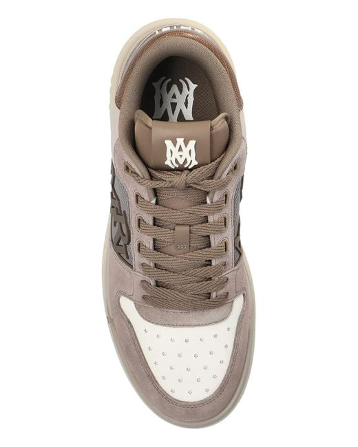 Amiri Gray Lace-Up Low-Top Sneakers for men