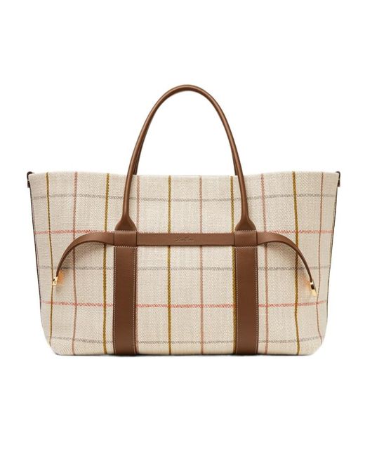Loro Piana Natural Ghiera Large Handbag