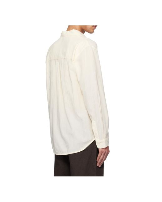 Séfr White Séfr Leo Voile Shirt for men