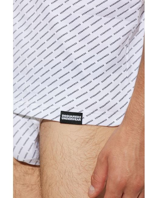 DSquared² White Round Neck Short-Sleeved Underwear for men