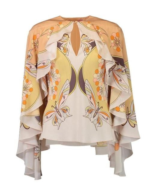 LaDoubleJ Metallic Long-Sleeved Printed Cover-Up