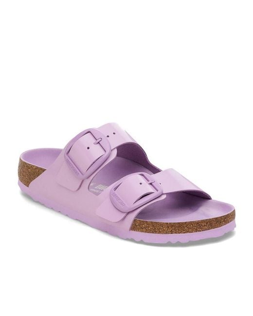 Birkenstock Purple Adjustable Buckled Sandals