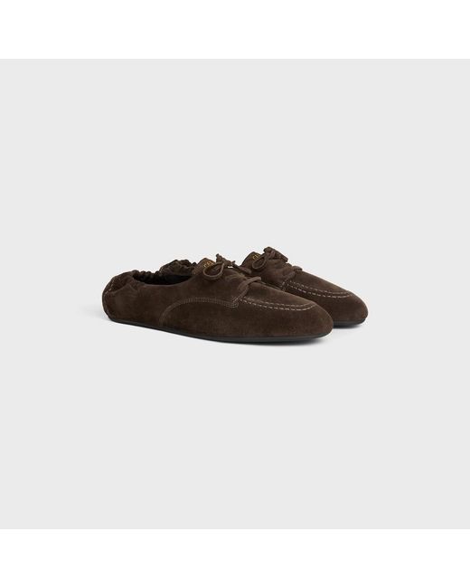 Céline Brown Adam Lace-Up Loafer