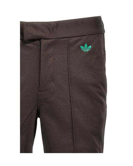 Adidas by Wales Bonner Gray Adidas By Wales Bonner Logo Detailed Straight Leg Trousers for men