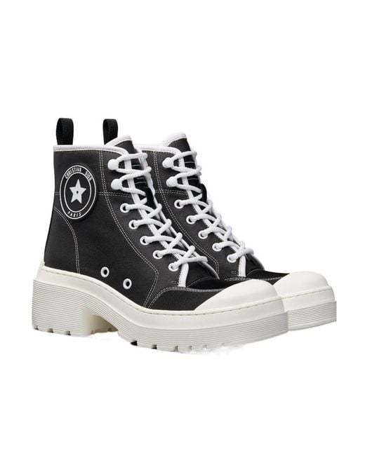Dior Black Christian D-Rise Ankle Boots