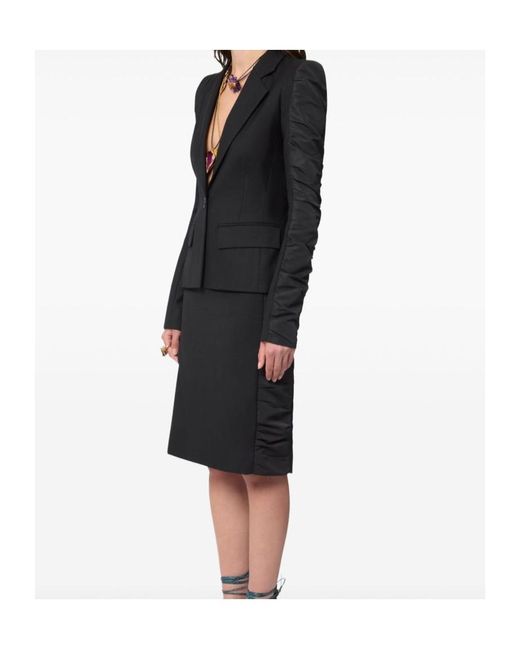 Nina Ricci Black Long-Sleeved Suit Jacket