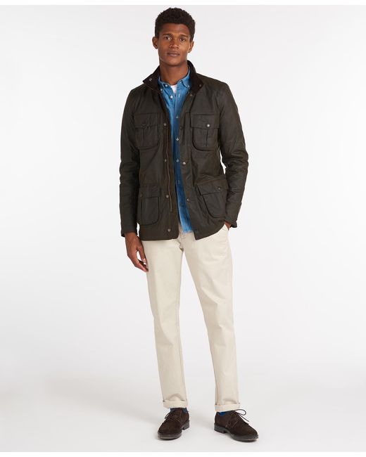 Barbour Black Corbridge Wax Jacket for men