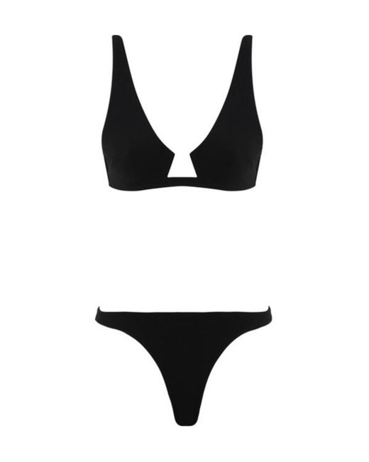 Zimmermann Black Rhiannon Wire Front Bikini