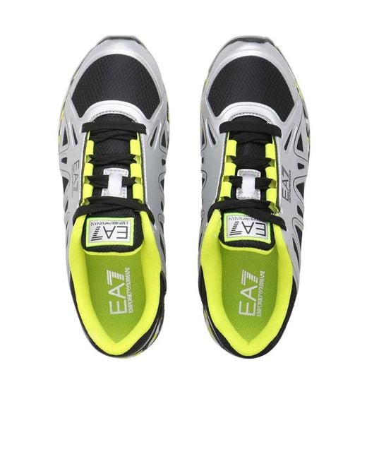 EA7 Green Logo Lace Up Casual Sports Shoes for men