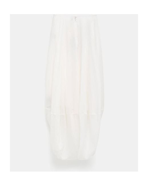Totême  White Cocoon Skirt