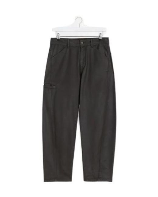 Lemaire Gray Twisted Workwear Trousers for men