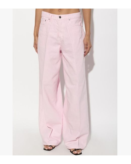 Haikure Pink Bethany Wide-Leg Jeans