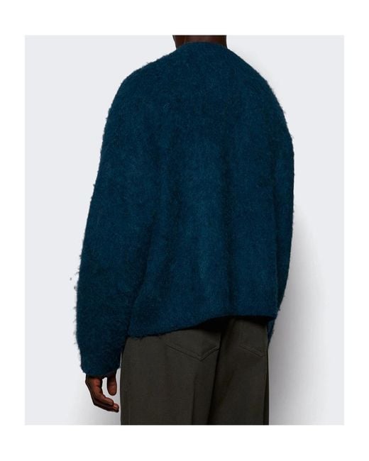 Martine Rose Blue Long-Sleeved Sweater for men
