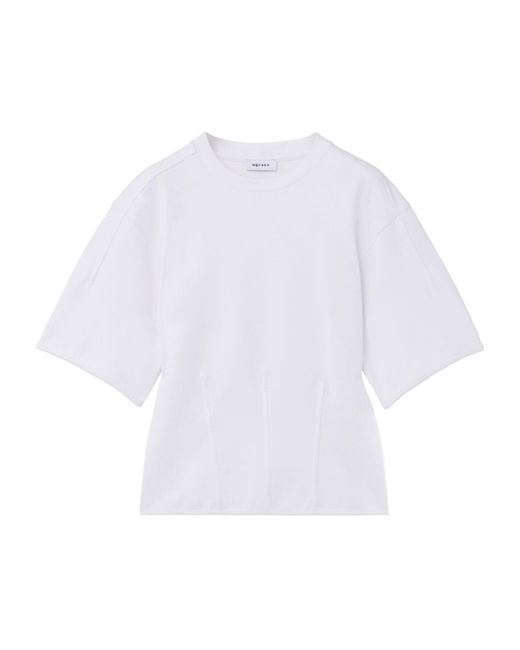 McQueen White Crew-Neck T-Shirt