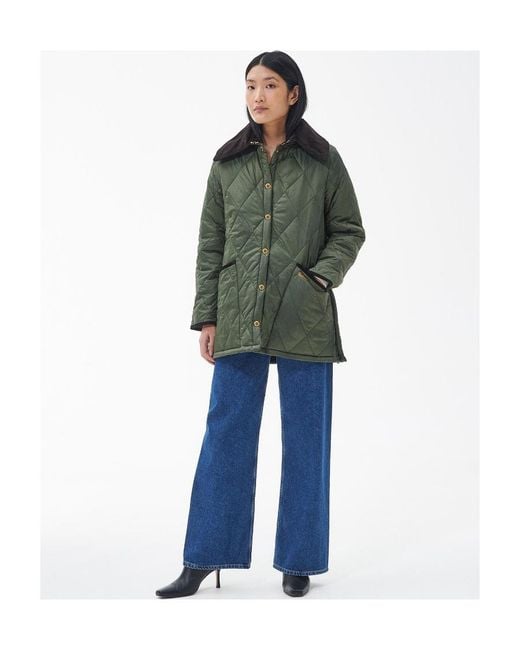 Barbour Green Modern Liddesdale Logo-Embroidered Quilted Jacket