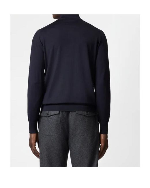 Tod's Blue Long-Sleeved Sweater for men