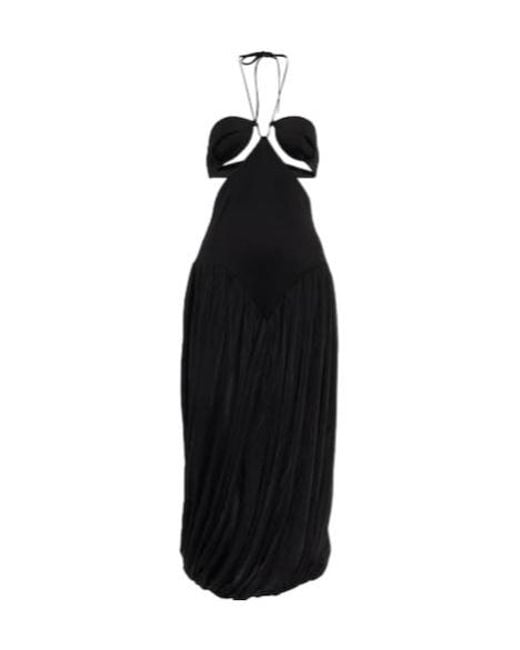 Stella McCartney Black Cutout Halterneck Midi Dress