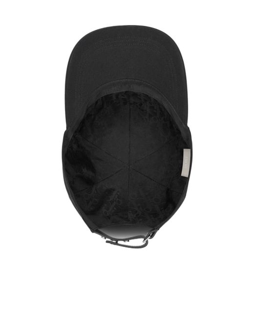 Dior Black Homme Logo Patch Baseball Cap for men