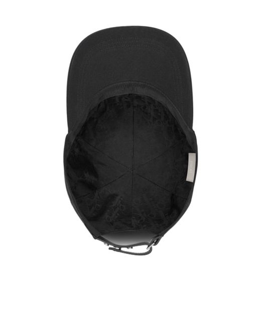 Dior Black Homme Logo Patch Baseball Cap for men