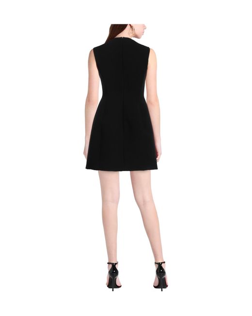 Tory Burch Black Solid-Color Sleeveless Lantern Dress